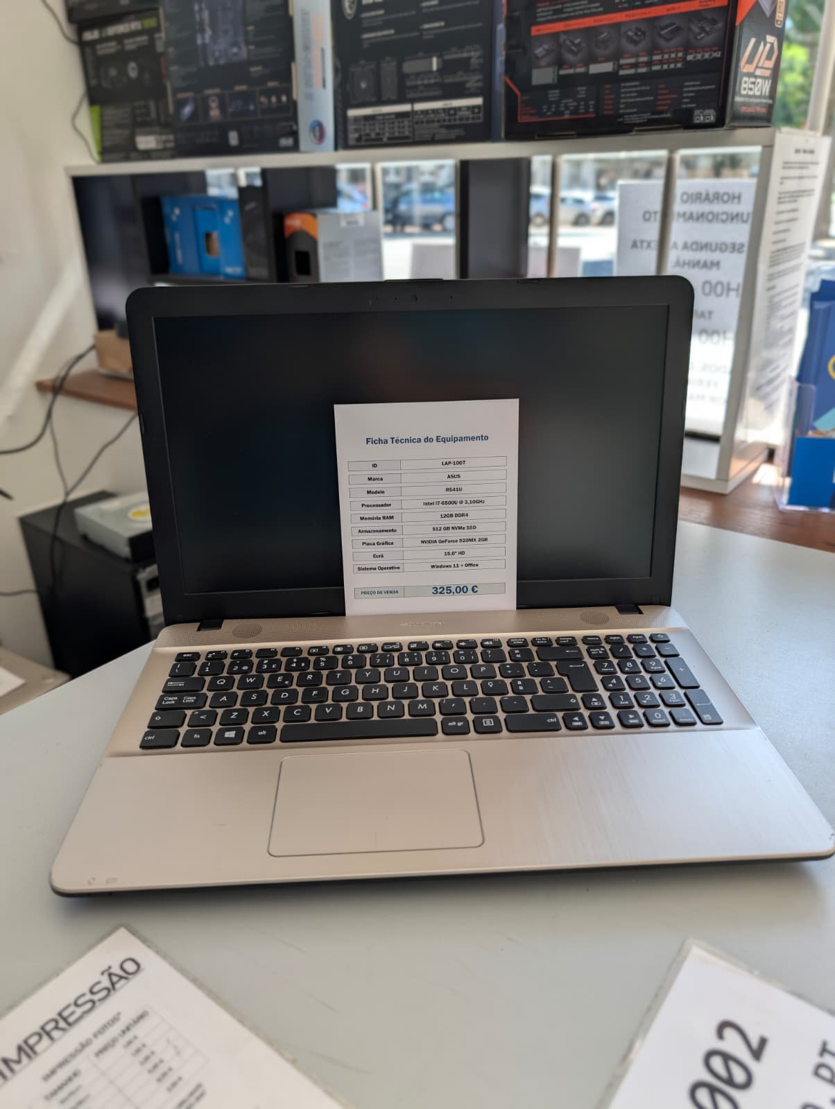 Portátil ASUS R541U | Intel Core i7 | 12GB RAM | 512GB NVMe SSD | NVIDIA GeForce 920MX - Image 2